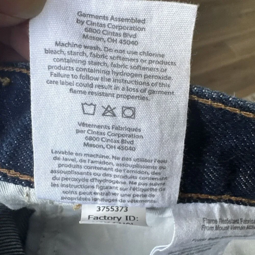Carhartt FR Jeans Men 40x32 Flame Resistant Dark Wash Denim Work Pants NFPA 2112